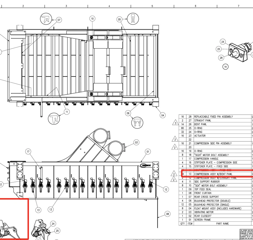 G0015964 Compression Assembly With Straight Pawl
