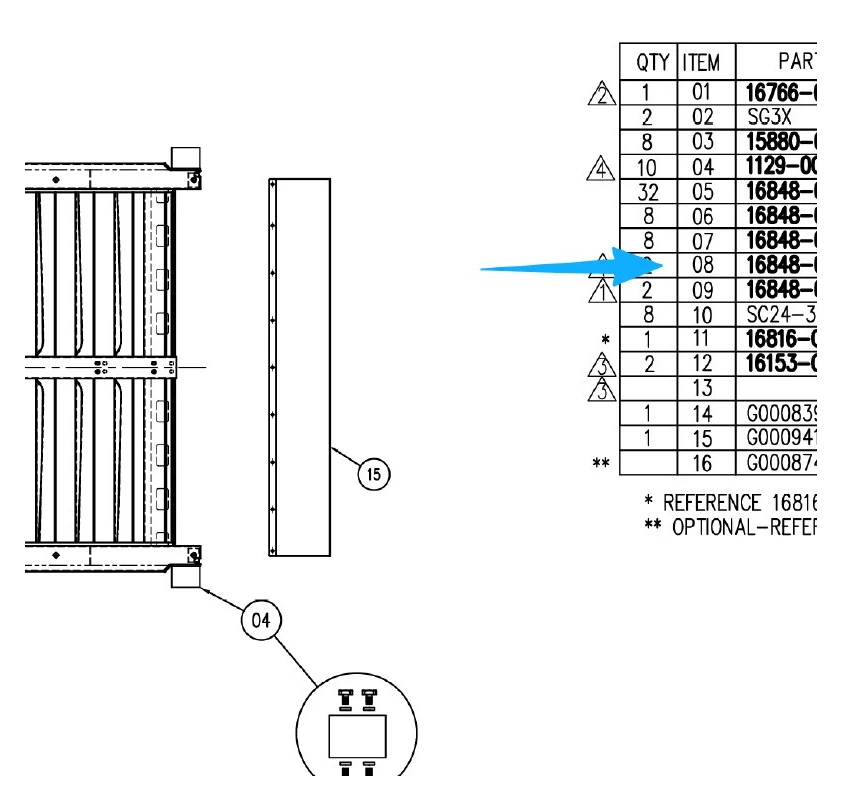 16848-04 Rear Cross Support