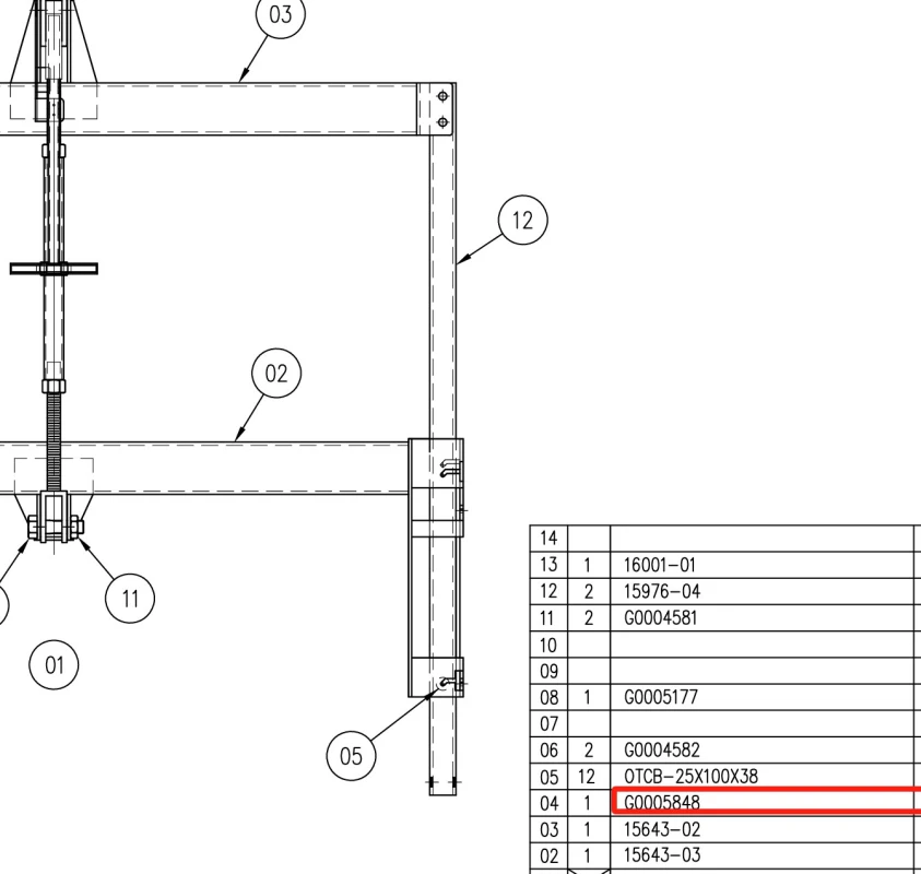 G0005848 Jack Assy Ratchet FLC-504 Replacement