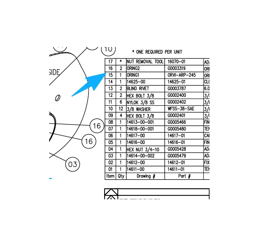 ORVI-ARP-245 ORING FLC500
