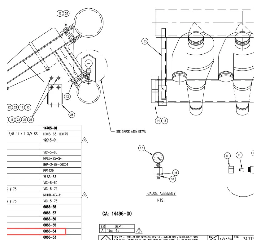 Middle Section 10" Desander Cone 6066-54