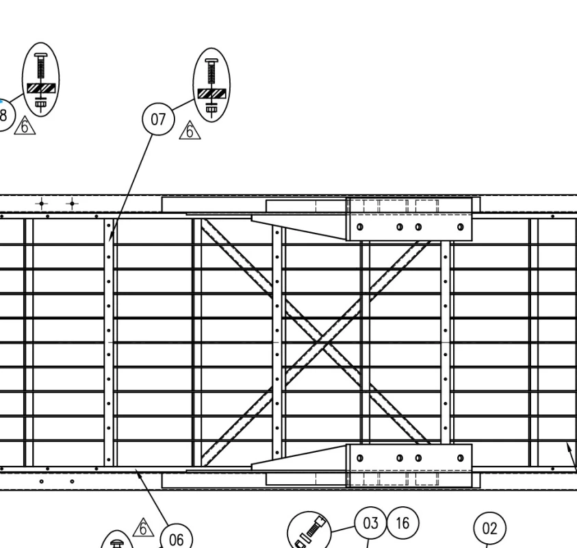 16710-03,Cross Support Assembly, STRIP ASSY,CROSS-.250X.750X40.500