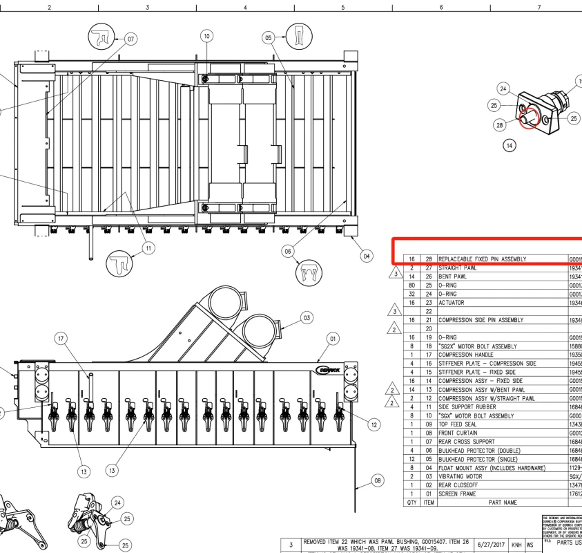 G0015763 Replaceable Fixed Pin Assembly For The HYP Shaker