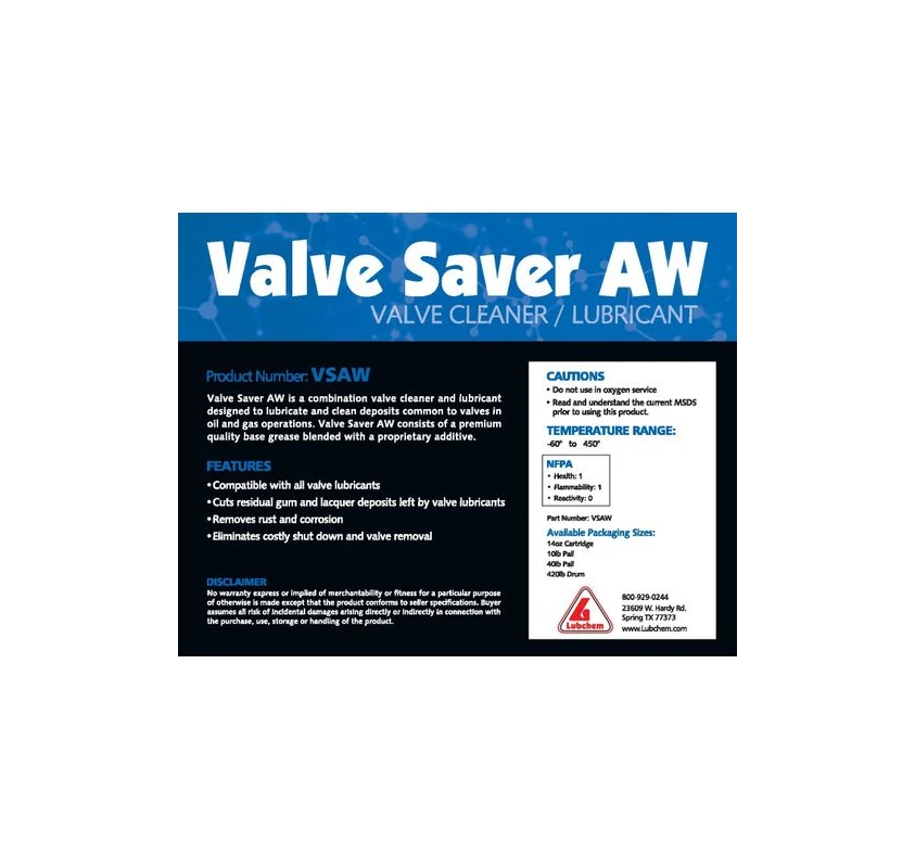 Valve Saver Cleaners / Valve Flush