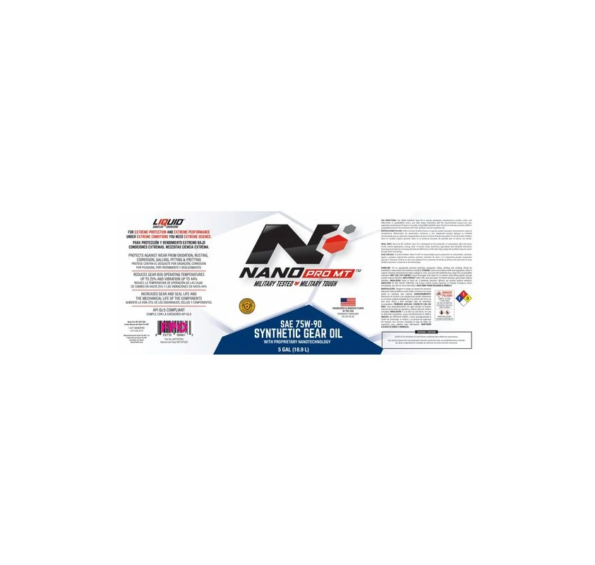 Gear Oil 75w-90 - Case of 12 (32 oz) bottles and 5 Gallon Pails